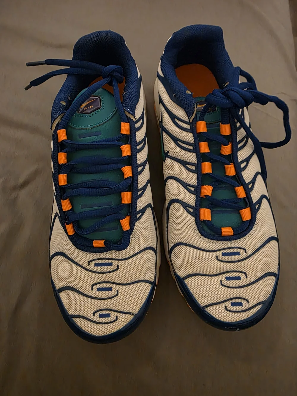 Nike Kids' Air Max Inspired Blue & White Athletic Shoes